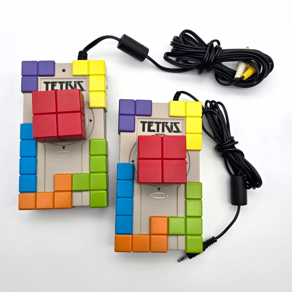 Tetris Radica 2003 Vintage Retro Plug N Play TV Game 2 Player, Tested Working